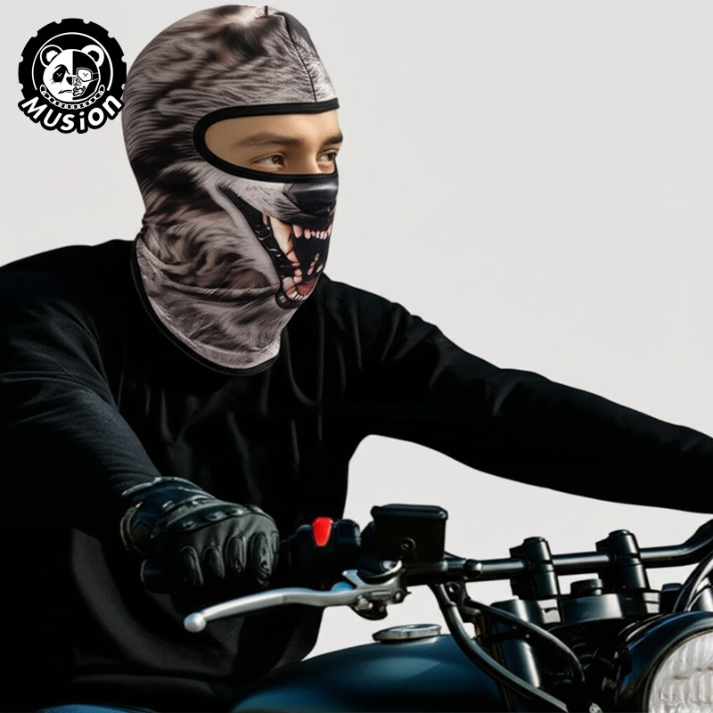 Mặt nạ Musion 3D hình động vật, balaclava full face mask chống tia UV cho xe máy và câu cá