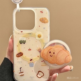 Ins Style Croissant Giá đỡ từ tính Thích hợp cho vỏ điện thoại 17 / 16promax iPhone15 / 14 Nữ 13 / 12 / 11 / 7/8/xs