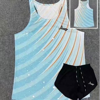 Worandi Sports Student Track Suit Suit Hurdle Test Racing Suit Men's and Women's Training Wear Marathon Running Vest 2ztV
