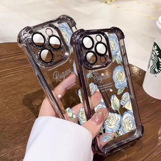 Ốp Lưng Tulip Lãng Mạn Cho Realme 5 5S 5i 6i 8 8s 9i 14T 14X 13 14 Pro + 13 Plus GT Neo 7 2T Trong Suốt Bảo Vệ Toàn Diện Vỏ Mềm Chống Sốc