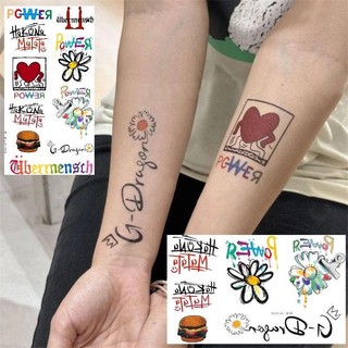 Bán Hot Love Crown Daisy Tattoo Sticker Chống thấm nước lâu trôi