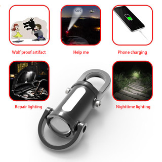 Đèn pin móc khóa có thể sạc lại Công cụ EDC bỏ túi đèn đa chức năng cho các hoạt động ngoài trời