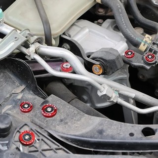 Bộ 10 Vòng đệm nhôm M6 JDM chắn bùn xe, vít lắp chắn bùn cho Honda Civic Integra chất lượng cao