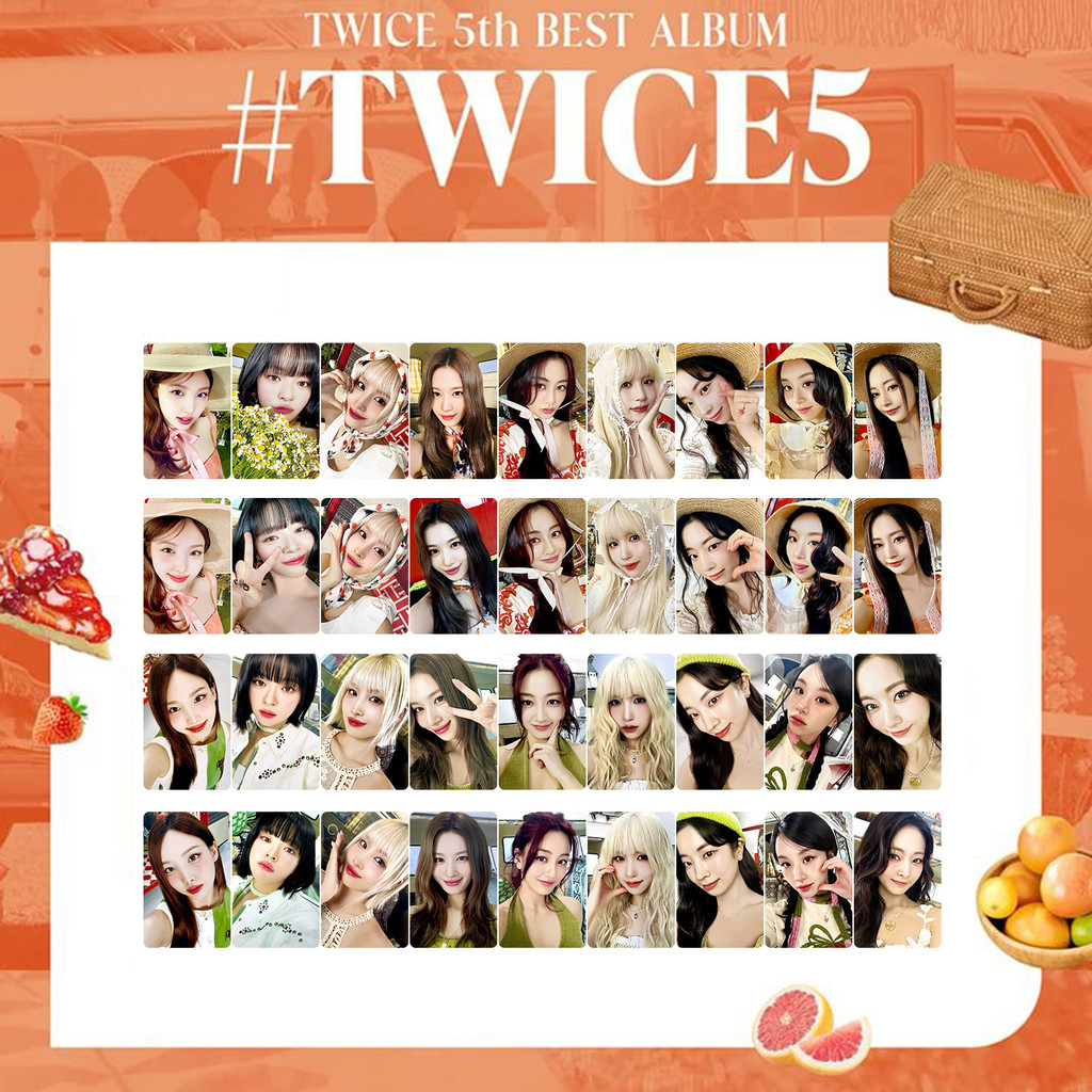 5-9 chiếc TWICE5 5th BEST ALBUM Lomo Cards Strategy 2025 Season Greeting Photocard Nayeon Jeongyeon Momo Sana Jihyo Mina Dahyun Chaeyoung Tzuyu Kpop Bưu thiếp YM