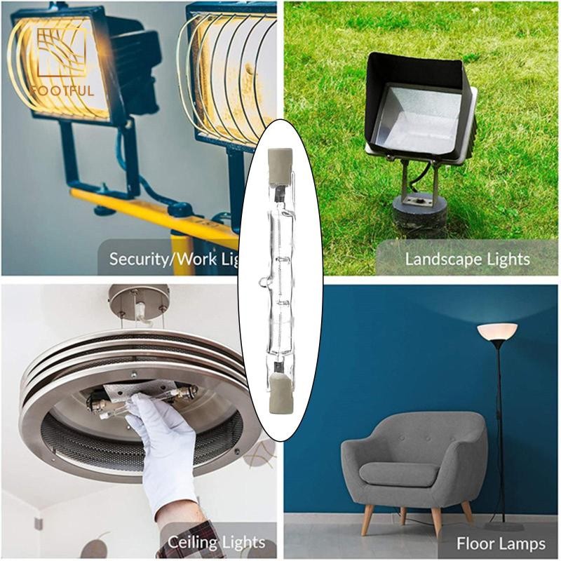 R7S Bóng đèn tuyến tính Halogen Trắng ấm 1000 giờ Tuổi thọ đôi