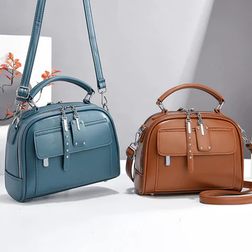 Women's Minimalist PU Leather Bucket Bag – Large