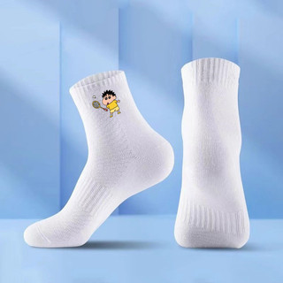 Tất bóng bàn thấm mồ hôi và hấp thụ độ ẩm - tất cầu lông nam nữ - tất ống giữa đáy khăn