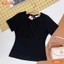 Áo thiết kế BEMINE cổ tròn xếp ly kiểu dáng peplum-A441