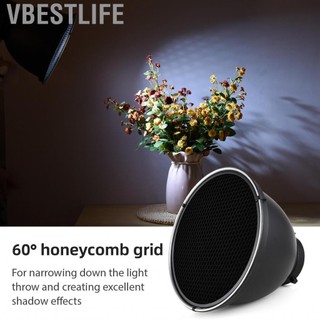 VBESTLIFE Bệnh Beauty Dish 9in Phản chiếu Bóng râm Bộ dụng cụ chiếu sáng hộp mềm với lưới đá mật ong 60â ° và vải mềm màu trắng cho Studio hiệu ứng chuyên nghiệp