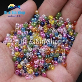 45g Hạt Cườm 3mm Màu Ánh Cừ Đính Kết Trang Phục, Làm Phụ Kiện Thời Trang