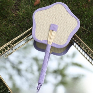 [Giao hàng từ Việt Nam] Quạt cầm tay dệt LEAFYHOME, với quạt Raffia thủ công có viền đầy màu sắc, Quạt lá cọ nhẹ tự nhiên Mặt dây chuyền trang trí nội thất