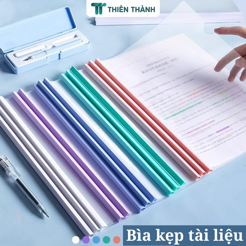 Bìa Trình Ký A4 Gáy Rút - File Kẹp Tài Liệu Trong Suốt, Bền Đẹp, Giữ Giấy Tờ Gọn Gàng, Chuyên Nghiệp