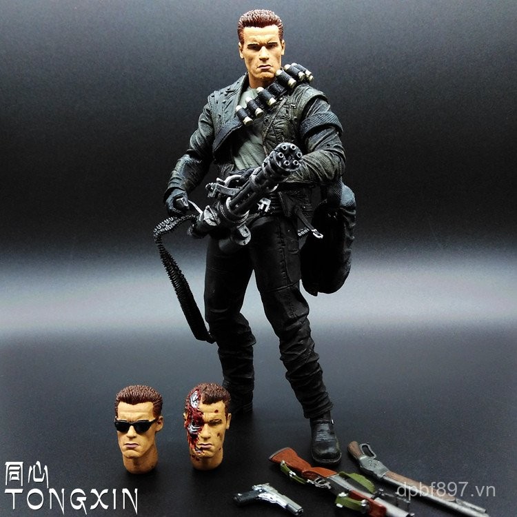Đồ chơi Terminator Chiến binh tương lai 2 T800 T1000 T2 Mô hình hành ...