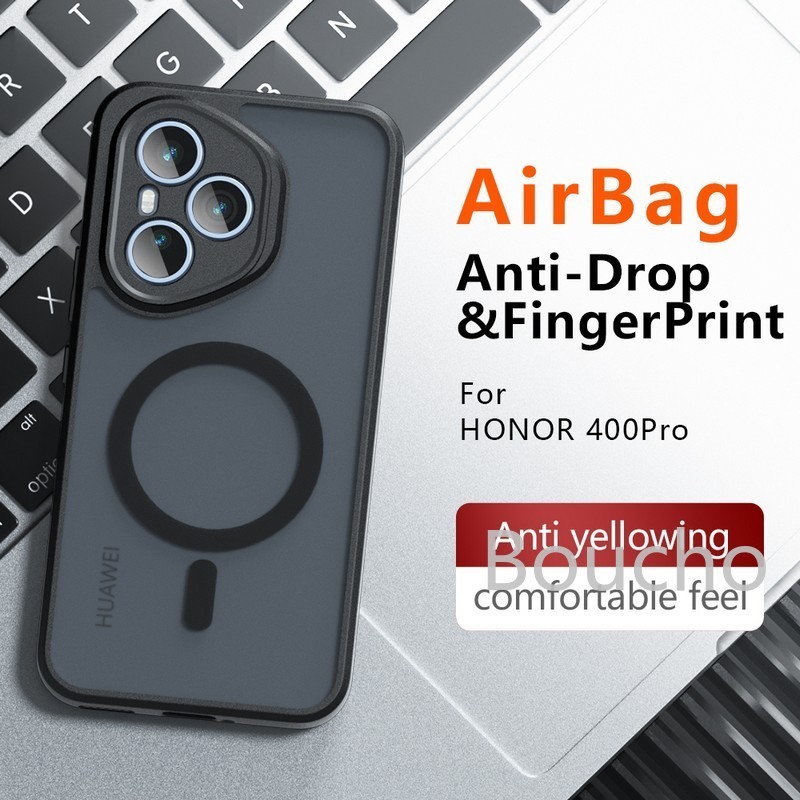 Dành Cho Honor 400 Pro Ốp Lưng DNP-NX9 DNY-NX9 Túi Khí Chống Rơi TPU PC Case, Từ Tính HD Trong Suốt Chống Sốc Acrylic PC Dành Cho Honor 400 Lite Case