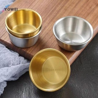 Bát nhúng nước sốt YOWEI 304 Cốc nhúng nước sốt tròn Đĩa 50 / 60ml Cốc gia vị tái sử dụng Cốc nhúng VN