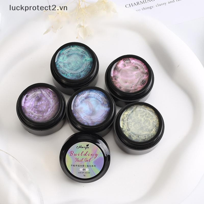 # luckpro # 5g Aurora Non Dính Tay Nối Dài Gel Sơn Móng Tay 3D Khắc Hoa Móng Tay Nghệ Thuật Kéo Dài Acrylic Cứng UV Gel Varnish Cho Móng Tay Giả.