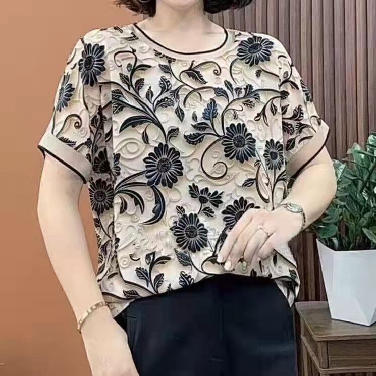 Áo thun ngắn tay in hình thời trang mùa hè dành cho nữ