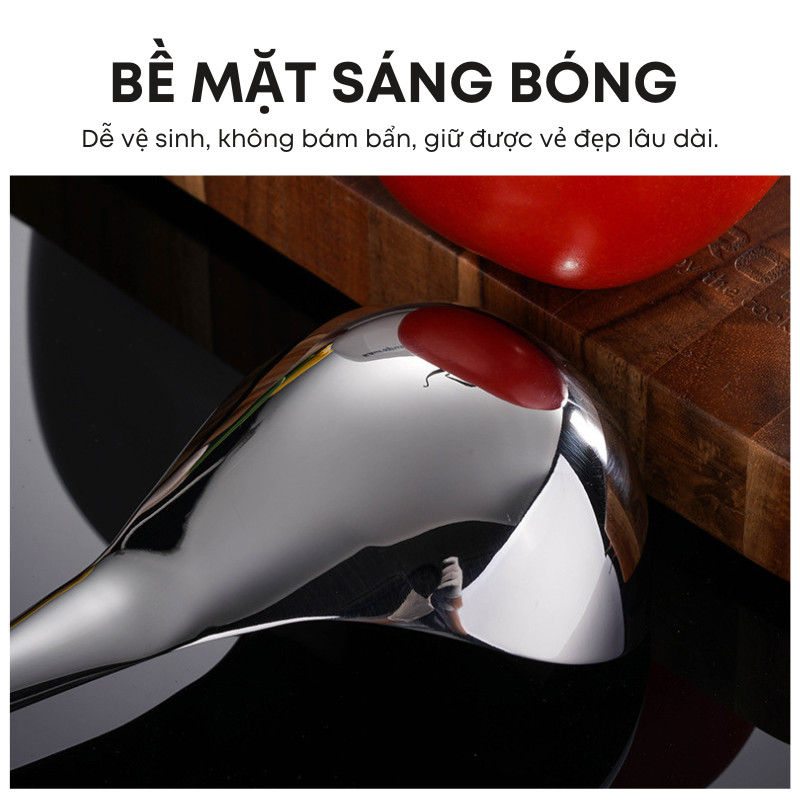 Muôi Múc Canh & Muôi Thủng Inox 304/316 Cao Cấp – Dày Dặn, Sáng Bóng, Lòng Sâu 50ml – Cho Bếp Gia Đình/Nhà Hàng | 121