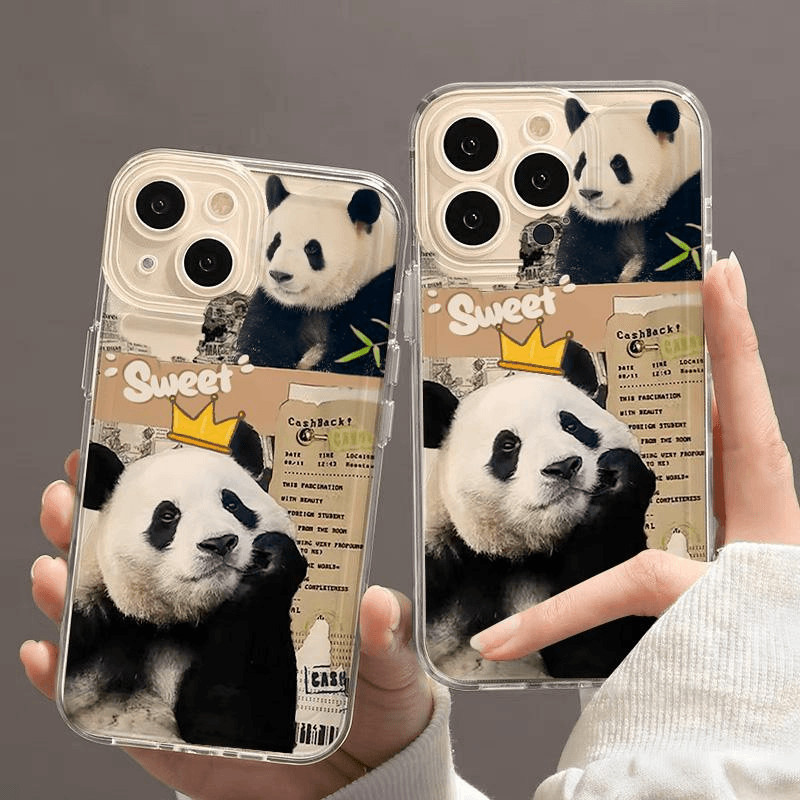 Bán Sản Phẩm Mới Panda Fubao Ốp Lưng Điện Thoại iphone 16PROMAX iPhone15Plus 14 / 13 / 12 Ốp Mềm Trong Suốt Chất Lượng Cao