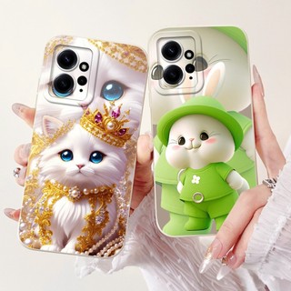 Dành Cho Xiaomi Redmi Note 12 4G Ốp Lưng Hoạt Hình Dễ Thương Thỏ Mèo Silicon Mềm Chống Sốc Ốp Lưng Điện Thoại Redmi Note12 4G 2023 Ốp Lưng