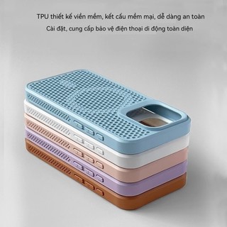 Ốp lưng iPhone chống sốc tản nhiệt dạng tổ ong hỗ trợ từ tính cho iPhone 17 Air 16 15 14 13 12 11 Pro Max Plus