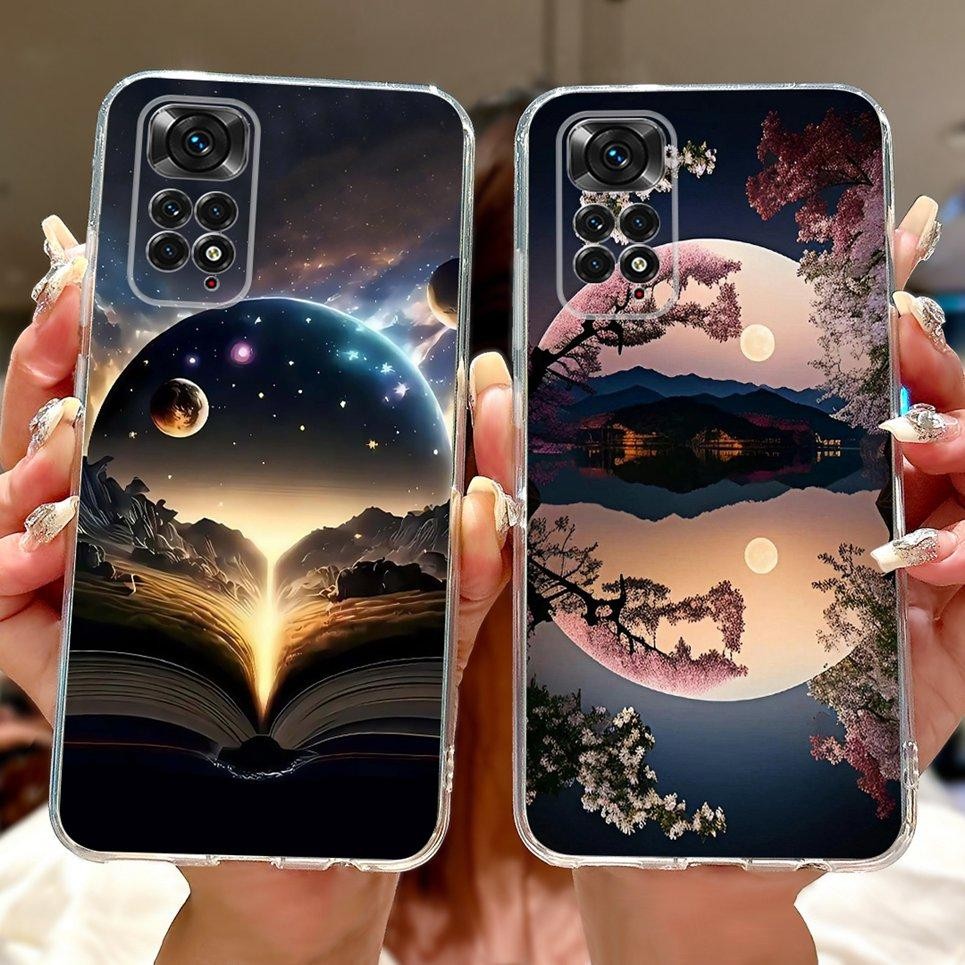Dành Cho Xiaomi Redmi Note 11 11s 11 Pro 4G 5G 11T Ốp Điện Thoại Rồng Mát Sư Tử Hổ Cá Koi Vỏ Tranh Trong Suốt Mềm TPU Silicon