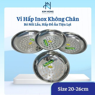 [Giá Xưởng] Vỉ hấp Không Chân bỏ nồi lẩu tiện lợi đẹp mắt, hấp mực hấp tôm hấp thịt