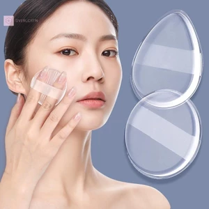 GVERLCRTN 1 Cái Gel Silicone Trong Suốt Puff Sponge Face Concealing Mỹ Phẩm Puff Phụ Kiện Cho Kem Nền BB Cream [8C]