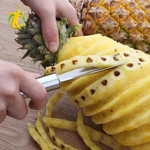 Dụng cụ gọt vỏ mắt dứa hình chữ V Máy cắt mắt dứa dễ sử dụng Dụng cụ cắt gọt vỏ dứa di động cho nhà bếp Nhà hàng tại nhà