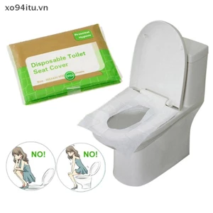 XOITU 10 Chiếc Giấy Vệ Sinh Di Động, Vỏ Ghế Vệ Sinh Dùng Một Lần, Vỏ Vệ Sinh Cho Nhà Vệ Sinh Du Lịch, Nhà Vệ Sinh Cắm Trại, Chậu Di Động VN