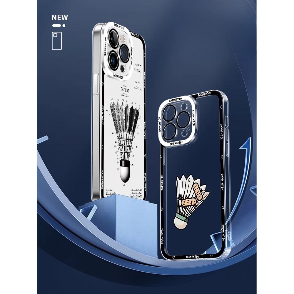 Vỏ Cầu Lông YONEX Cho Samsung Galaxy S20 S21 FE S22 Ultra Note 10 Plus 20 Ultra Vỏ Mềm Trong Suốt Chống Sốc Camera Bảo Vệ Silicon Thời Trang TPU