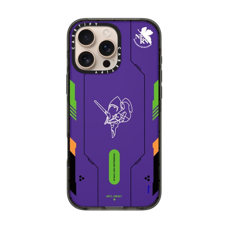 CASECASE X Neon Genesis Evangelion Case Black Edge Peach Haze Cotton Candy Collection Color Clear Hard Case Impact cho Apple iPhone 12 13 14 15 16 Pro Max Plus kèm hộp
