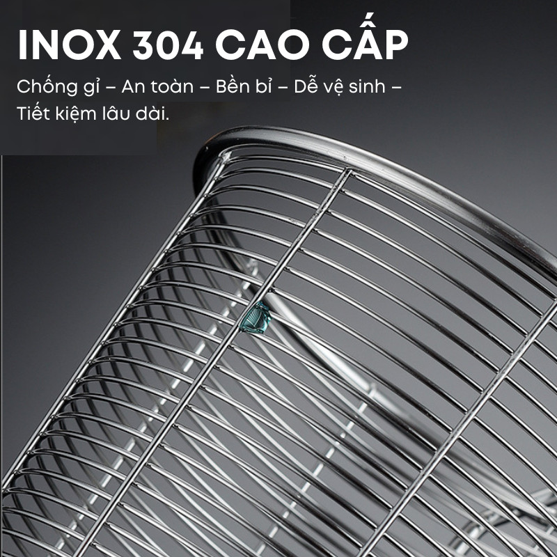 Rổ Lưới Inox 304 Có Tai Gài – Chiên, Trụng, Luộc, Hấp Đa Năng – Dùng Gia Đình, Quán Ăn, Nhà Hàng| 300