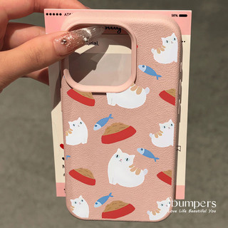 ibumpers Ốp Điện Thoại iPhone Họa Tiết Cá Mèo Nhật Bản Dễ Thương Cho IPhone 16 15 14 12 13 11 Pro Max IP 7 8 Plus X XS XR Ốp Lưng Mỏng Silicon Mềm Da Họa Tiết