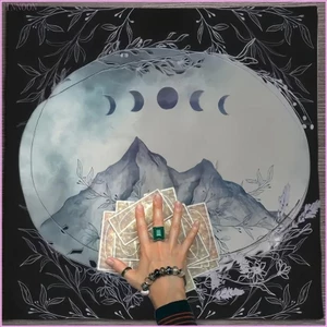 Cinna Tarot Khăn trải bàn Tấm thảm Moon Mountain Altars Vải Đồ dùng phù thủy