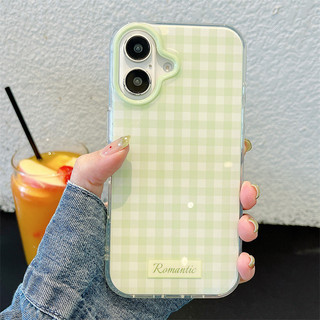Nhỏ Tươi Lưới Xanh Cho iphone17 16promax 15promax 14 / 13 / 15 / 16 17pro iphone13 TPU iphone mới chống bụi