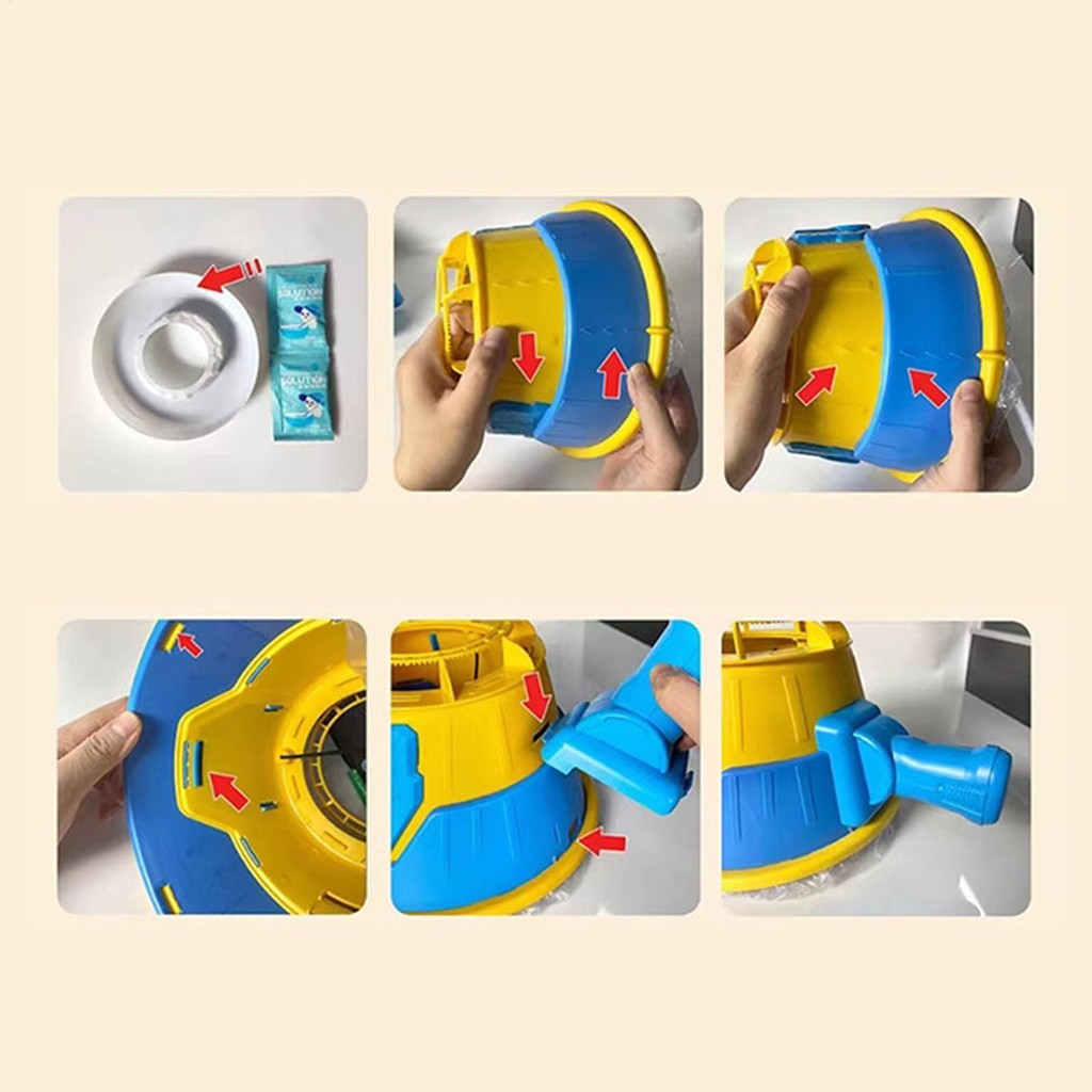 Máy bong bóng pháo không khí Pháo máy bong bóng không khí Đồ chơi Không cần pin Mới lạ siêu lớn súng không khí bong bóng máy thổi bong bóng Đồ chơi cầm tay trẻ em Quà tặng trẻ em wipqsvn
