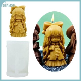 DE Khuôn Silicon Handmade Công Chúa Cô Gái Tượng Thủ Công Thạch Cao Nhựa Làm Dụng Cụ Xà Phòng Thạch Cao Khuôn Trang Trí