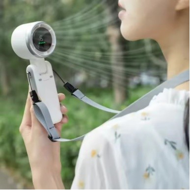 Cầm Tay Gấp Tốc Độ Cao Turbo Quạt 2025 Mới Di Động Treo Cổ Ngoài Trời Bạo Lực Gió Để Bàn Quạt Bỏ Túi Quạt Dropshipping