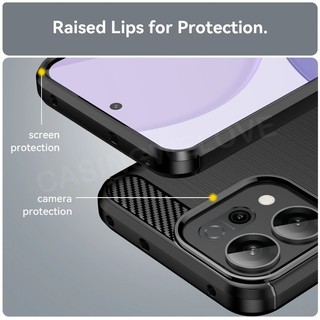 Dành Cho Oppo Reno14 Reno 14 14 Pro 14F Reno 13 Pro Reno15 Pro Max 5G 4G Màu Sắc Màu Da Cảm Giác Sợi Carbon Vỏ Điện Thoại TPU Mềm Silicon Chống Sốc Ốp lưng
