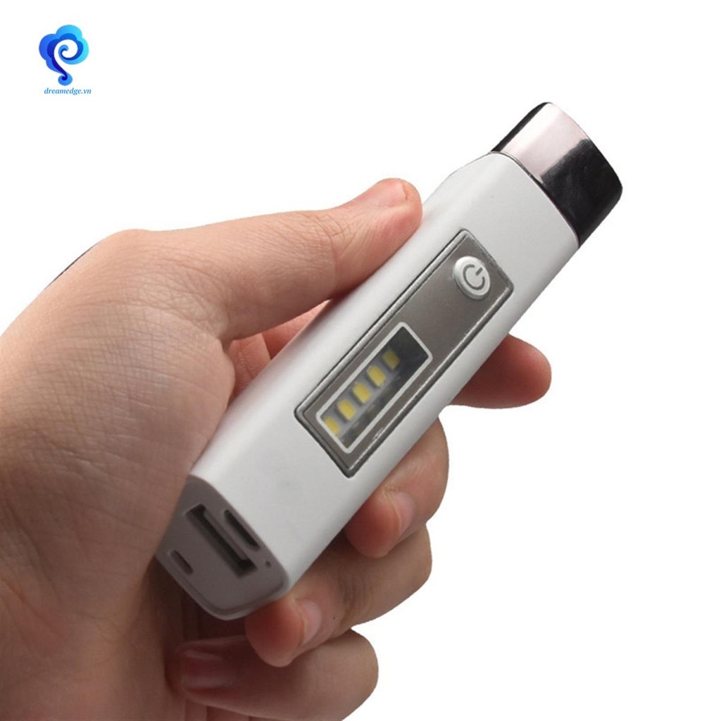 [dreamedge] Cắm trại ngoài trời khẩn cấp Đèn pin sạc di động nhỏ 18650 Đèn pin LED Lithium COB Vàng