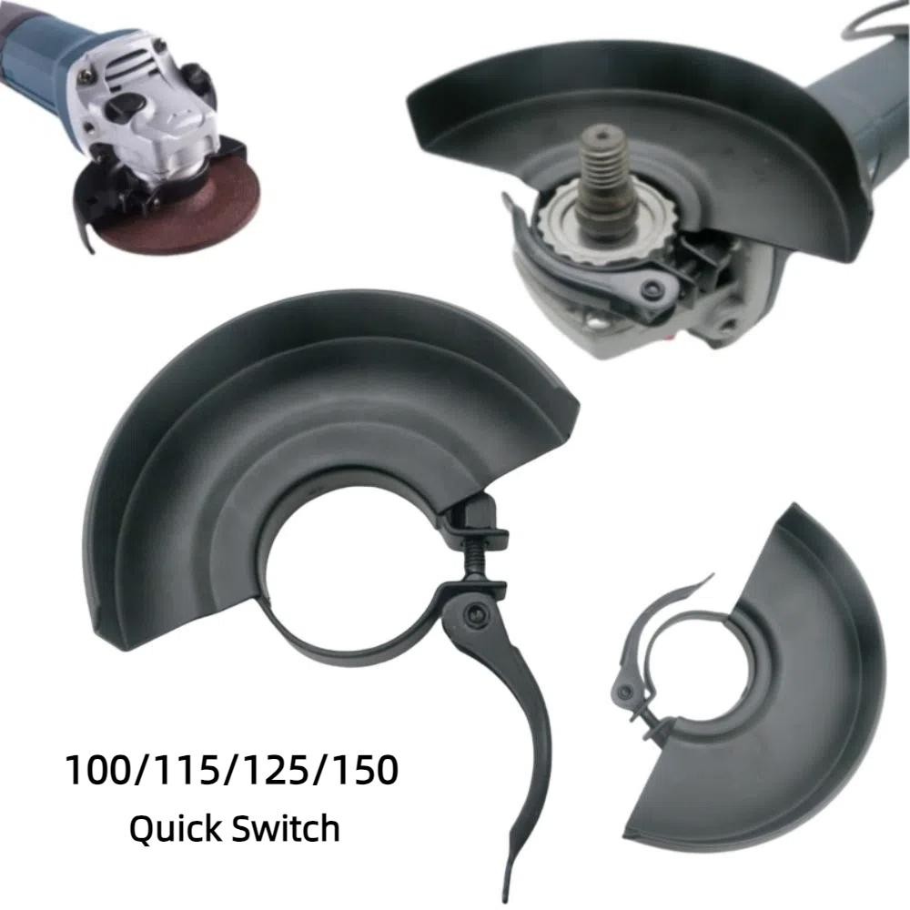 Vỏ máy mài góc JIGK, Đĩa mài bảo vệ bền bỉ 125mm, Vỏ bánh xe nhẹ di động chống bụi