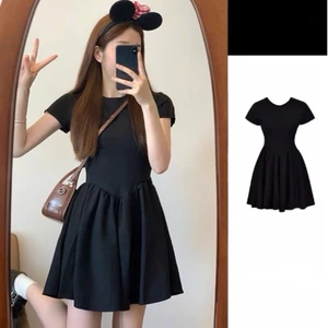 Đầm váy nữ mùa hè cộc tay thiết kế nhún eo cách điệu phong cách năng động XIMIMII SP306