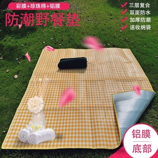 Thảm picnic ngoài trời chống dầu, kiểu dáng Ins, thảm picnic gập lại, chống nước, dùng một lần, di động, LCT2