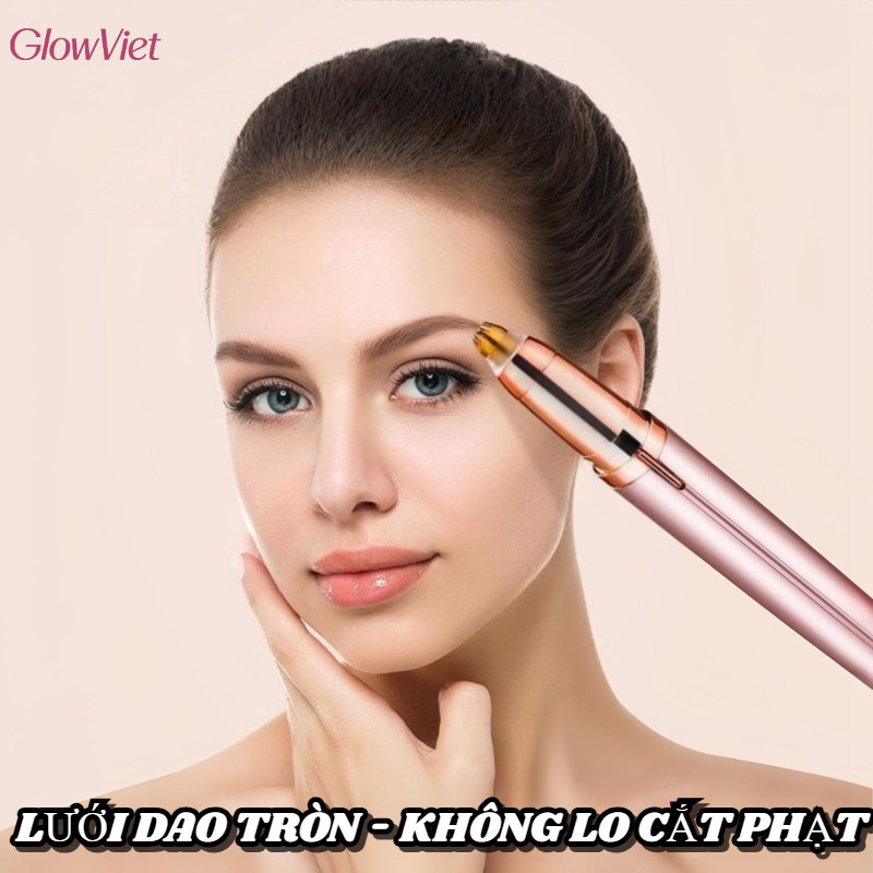Bút tỉa lông mày cao cấp thiết kế nhỏ gọn,Đầu Dao Tháo Rời Rửa Nước Được,Tiện lợi dễ dàng sử dụng,không đau rát