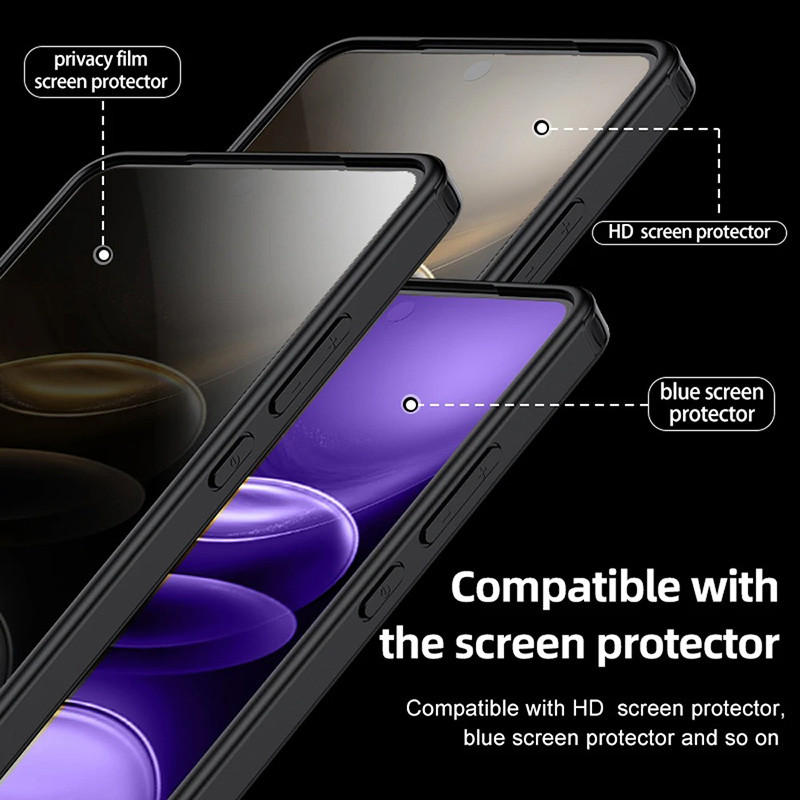 Dành Cho Google Pixel 9a Hybrid Trong Suốt Chống Va Đập TPU & PC Matte Túi Khí Chống Sốc