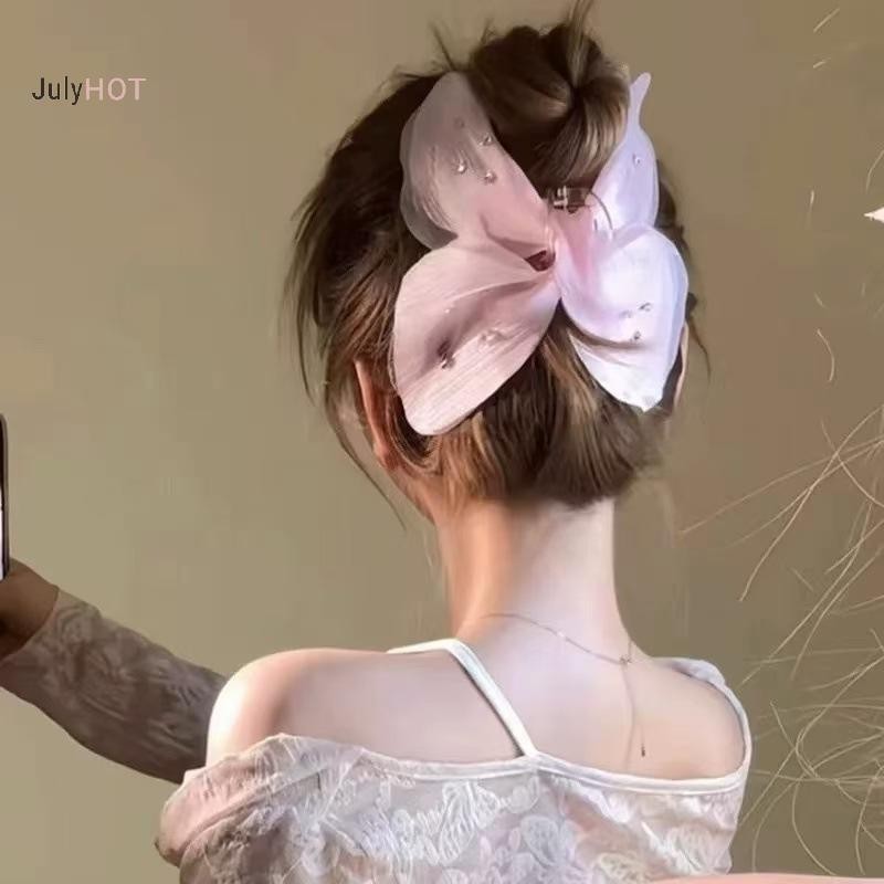 JULYHOT Lưới Thời Trang Vải Tuyn Lấy Kẹp Tóc Trang Trí Thanh Lịch Vuốt Thời Trang Phụ Kiện Tóc Quà Tặng Mũ Đội Đầu Massivedeals