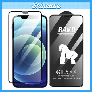 Kính Cường Lực iPhone BAIKÔ Cao Cấp, Chống Bụi Màng Loa - Cho iP 6/6s/7/8/Plus/X/XS/XR/11/12/13/14/15/Pro/Max/Mini