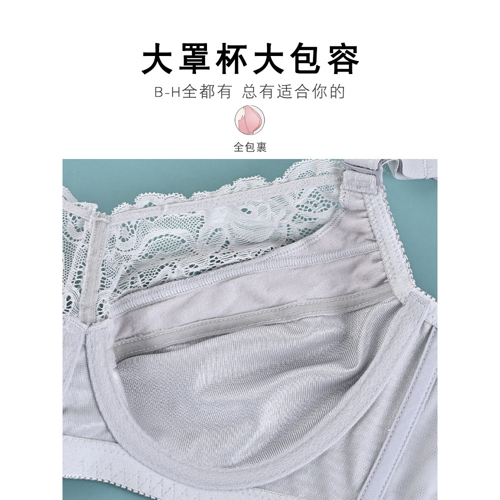 Quần Lót Ngực Lớn Có Vòng Thép Mùa Hè Mỏng Phong Cách Size Lớn Full Cup Mùa Hè Áo Ngực Siêu Mỏng