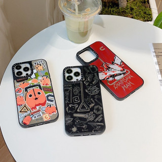 Ốp lưng gương Chainsaw Man Pochita cho iPhone 16 15 14 13 12 11 Pro Max X XSMax XR chống sốc